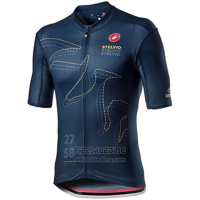 2020 Fietskleding Giro d'Italia Donker Blauw Korte Mouwen en Koersbroek
